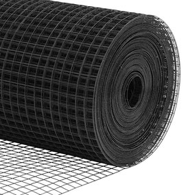 Cerca de Fio Soldado com 13 Postes Cinza 0.8x50 m Aço
