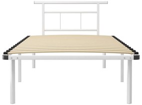 Estrutura de cama 100x200 cm metal branco