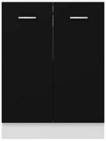 Armário inferior “Lyon” 60x46x81,5cm derivados de madeira preto