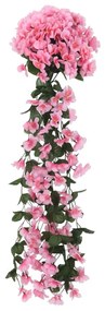 Grinaldas de flores artificiais 3 pcs 85 cm rosa