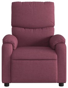 Poltrona reclinável de massagens elétrica tecido roxo