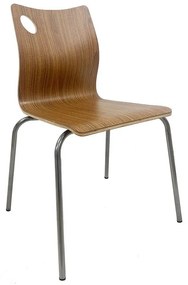 Conjunto de 5 Cadeiras de Jantar – AMELIE – 49x51x85 cm – Aço Inoxidáv