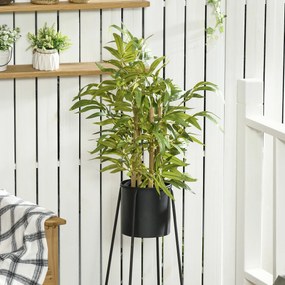 Bambu artificial, Plantas artificiais, altura 60 cm – tronco, ramos, líquen, folhas, muito realista e vaso incluído