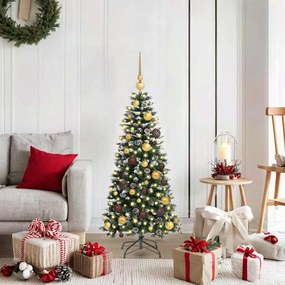 vidaXL Árvore de Natal Artificial Verde 120 cm PVC, Plástico e Aço