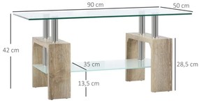 Mesa de Centro Glass - Design Moderno