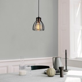 Chandelier Kemah – Preto – Diâmetro 15 cm, Altura 108 cm