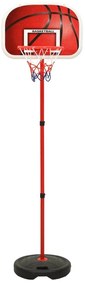 Conjunto jogo de basquetebol infantil ajustável 160 cm