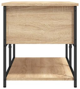 Banco arrumação 100x42,5x47cm derivados madeira carvalho sonoma