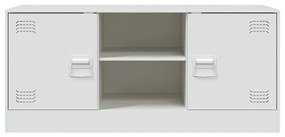 Móvel de TV 99x39x44 cm aço branco