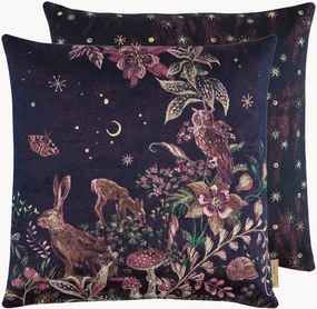 Capa de almofada reversível em jacquard Magic Forest