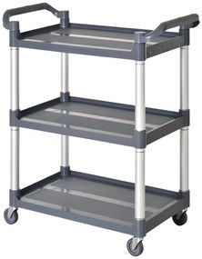 HOMCOM Carrinho de armazenamento multiuso 3 níveis carrinho de cozinha