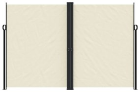 Toldo lateral retrátil 220x600 cm cor creme