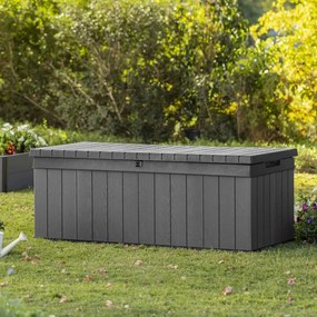 Caixa de arrumação para jardim Darwin 380 L cinzento