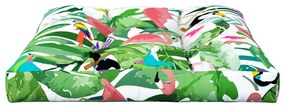 Almofadão para sofá de paletes 80x80x12 cm tecido multicolorido