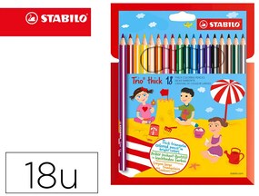 Lápis de Cores Trio Stabilo 18 Unidades