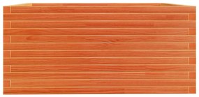 Vaso/floreira jardim 100x100x49,5 cm pinho maciço castanho mel