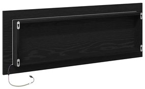 Espelho de Casa de Banho LED vidaXL Carvalho Preto 100x8,5x37 cm de Ma