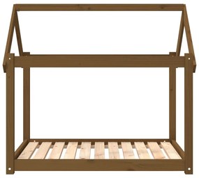 Cama para cães 101x70x90 cm pinho maciço castanho mel