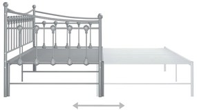 Estrutura sofá-cama de puxar 90x200 cm metal cinzento