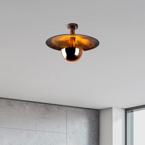 Candeeiro de Teto Kurt – Cobre – 48 cm de Diâmetro x 35 cm de Altura