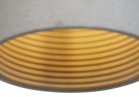 Moderne hanglamp zwart met grijs beton 3-lichts - Eton Moderno