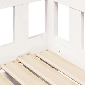 Sofá-cama com gavetão e gavetas sem colchão 90x200 cm branco