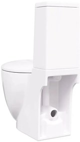 Sanita de cerâmica com descarga água traseira branco