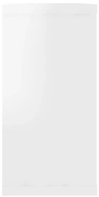 Estantes parede cúbicas 4pcs derivados madeira branco brilhante