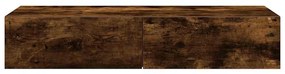 Prateleira parede c/ gavetas 100x36x19 cm derivados de madeira