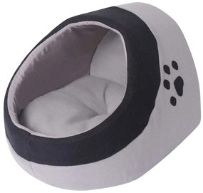 Ninho para gato cinzento e preto M