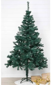 438382 HI Árvore de natal com suporte de metal 180 cm verde