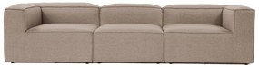 Sofá de 3 Lugares Fora – Castanho – 297x66x105 cm
