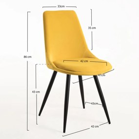 Cadeira Ruva - Amarelo