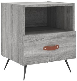 Mesas de cabeceira 2 pcs derivados de madeira sonoma cinza