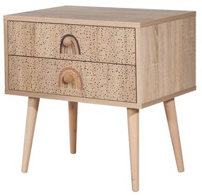Mesa de Cabeceira City Two – Multicolor – 60 cm x 61 cm x 40 cm