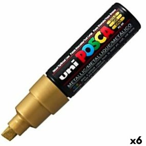 Marcadores Posca PC-8K Dourado 6 Unidades