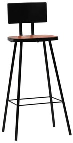 Bancos de bar 4 pcs madeira recuperada maciça