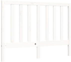 Cama sem colchão 120x200 cm madeira de pinho maciça branco