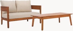 Conjunto lounge para jardim em madeira de acácia Theo, conjunto de 2