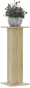 vidaXL Suportes p/ plantas 2 pcs 30x30x80 cm derivados de madeira