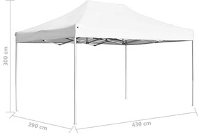 Tenda dobrável profissional para festas alumínio 4,5x3m branco
