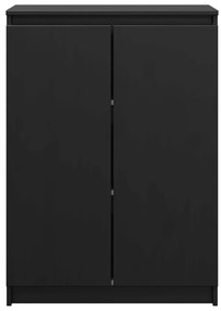 Aparador pinho maciço 60x36x84 cm preto
