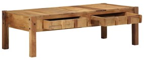 Mesa de Café 110x55x35 cm Madeira Sólida Recuperada