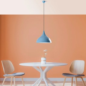 Candeeiro de Teto Bitlisim – Azul Claro – Ø41 h:35 cm