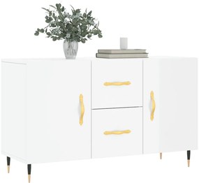 Aparador 100x36x60 cm derivados de madeira branco brilhante