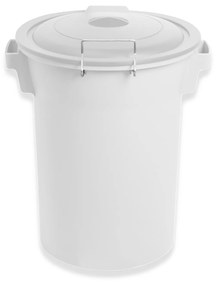Contentor Lixo com Tampa Branco 52l 48X50X56cm