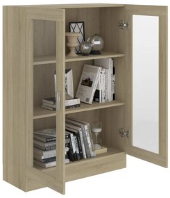 Vitrine Real de 115 cm - Carvalho - Design Moderno