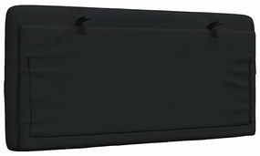 Almofadão de cabeceira 100 cm tecido preto