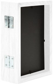 Moldura com duas dobras 2x(10x15 cm) branco