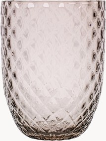 Copos de vidro artesanal Harlequin, conjunto de 6